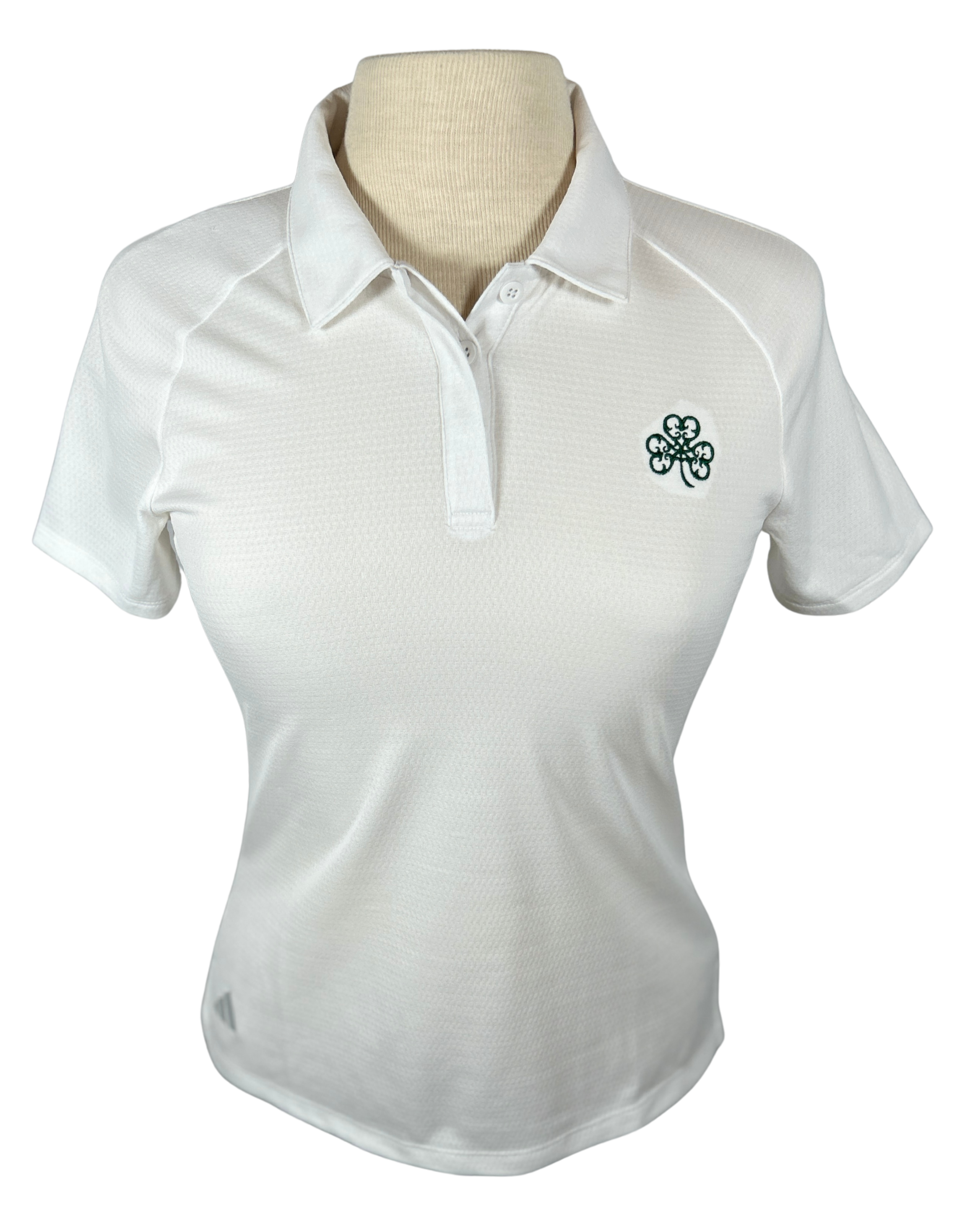 Ladies Adidas White Polo