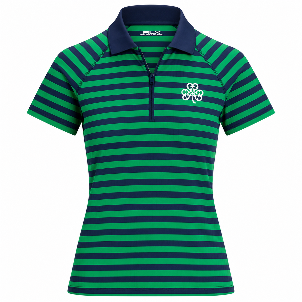 Ralph Lauren Striped Active Cable Knit Women's Short Sleeve Golf Polo Shirt
