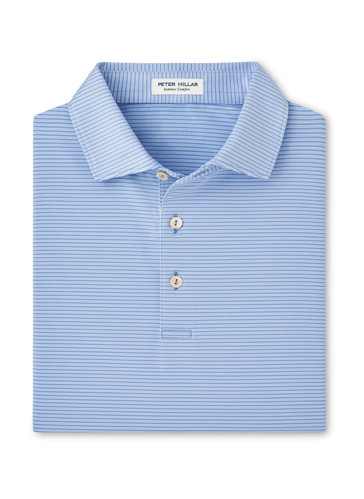 Peter Millar Blue Fade Grove Performance Jersey Polo