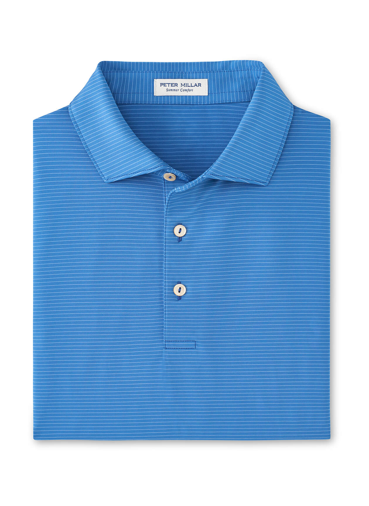 Peter Millar Sailor Blue Highlands Performance Jersey Polo