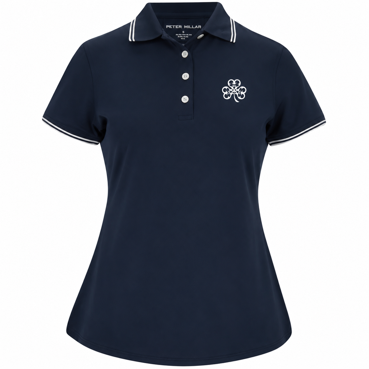 Ladies Peter Millar Navy Short Sleeve Polo