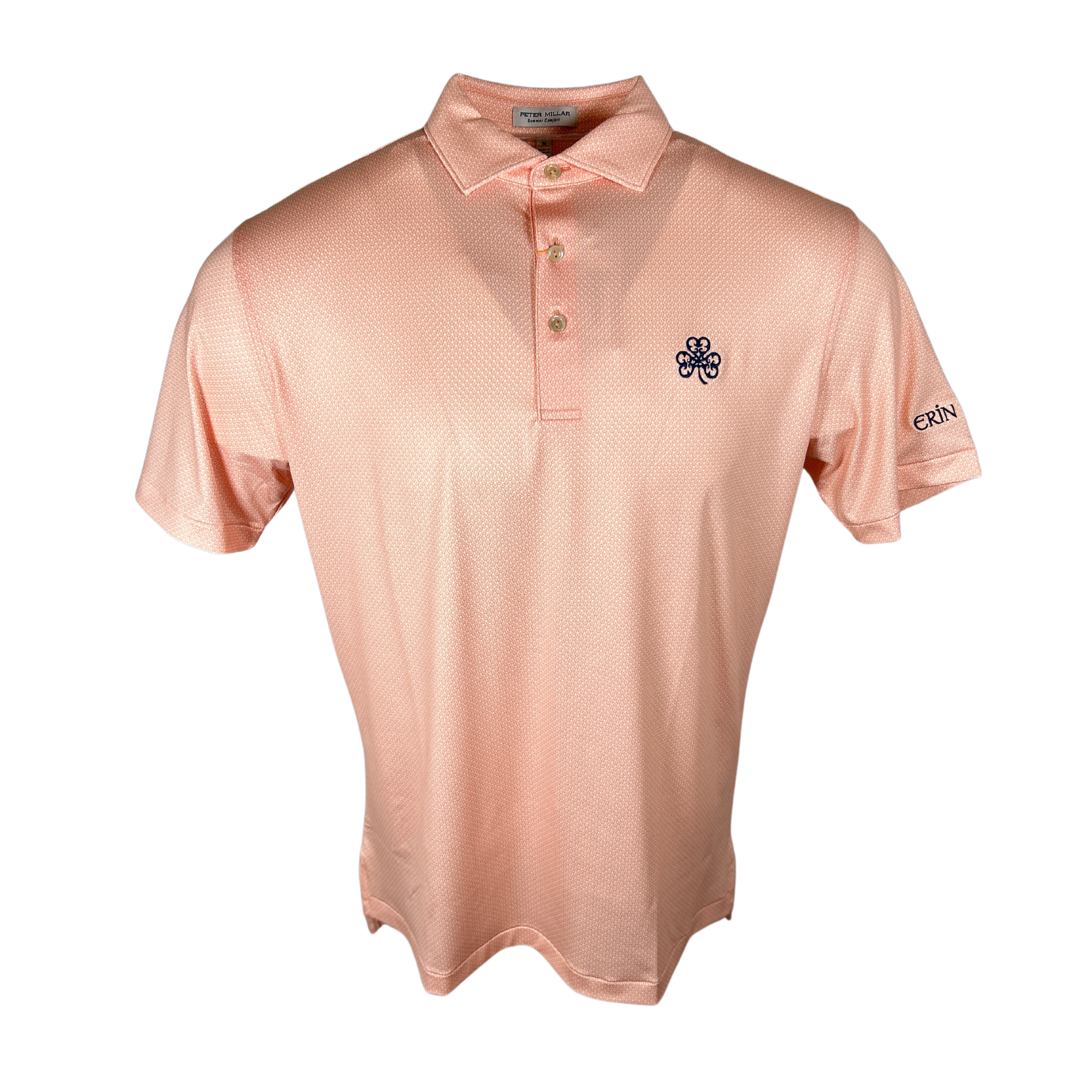 Peter Millar Papaya Santos Geo Performance Jersey Polo