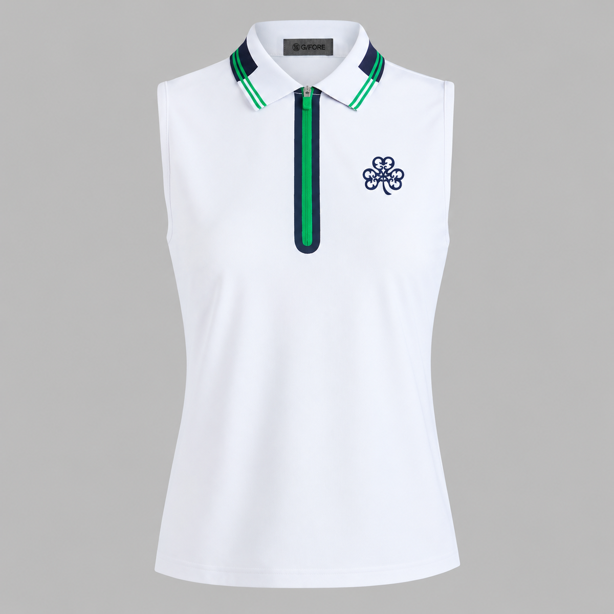 G/Fore Contrast Tech Pique Sleeveless Polo