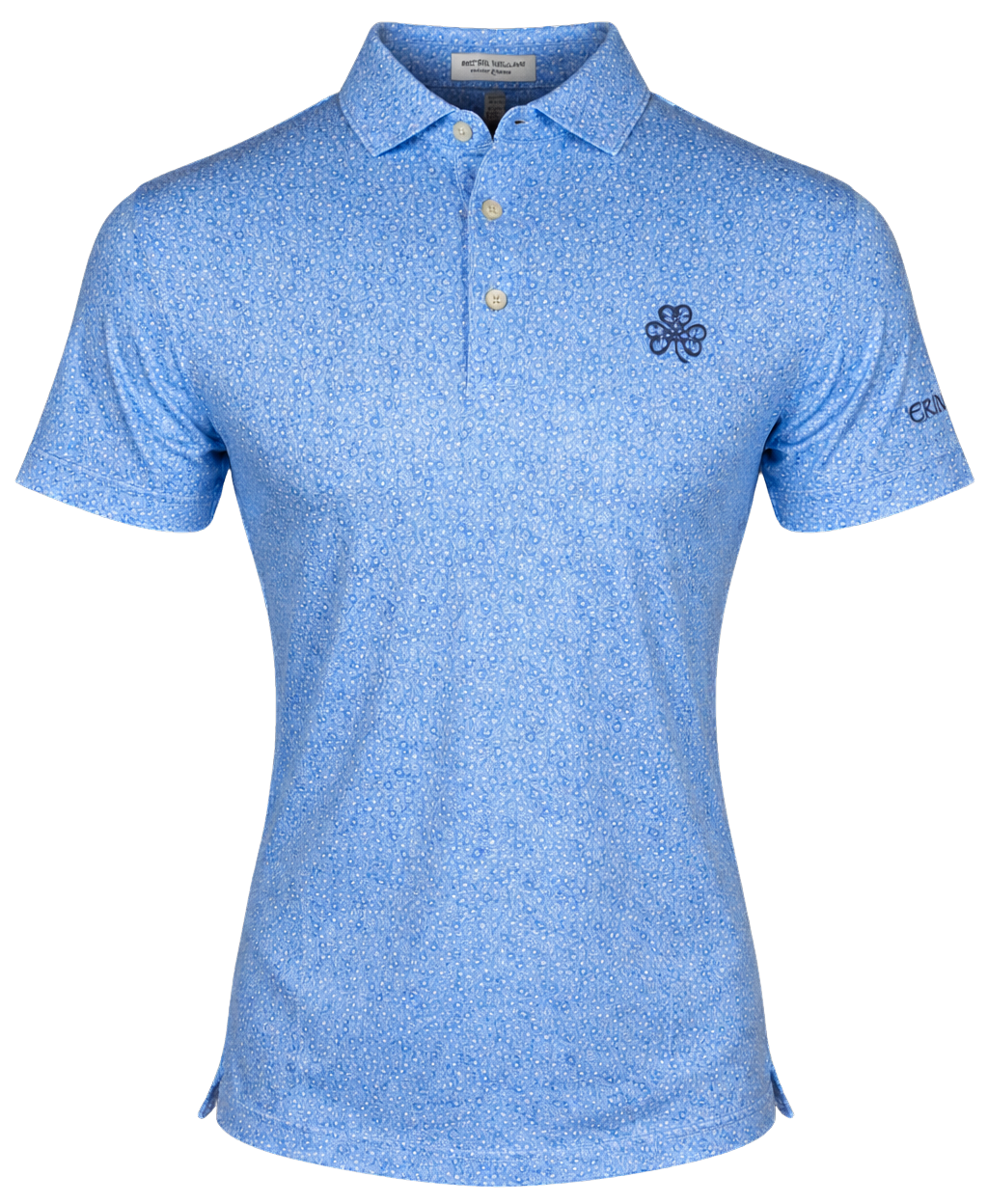 Peter Millar Blue Fade Bristol Floral Performance Jersey Polo