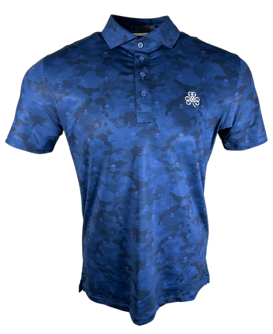 G Fore Blue Skull Polo