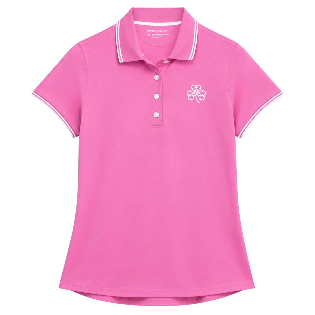 Ladies Peter Millar Pink Short Sleeve Polo