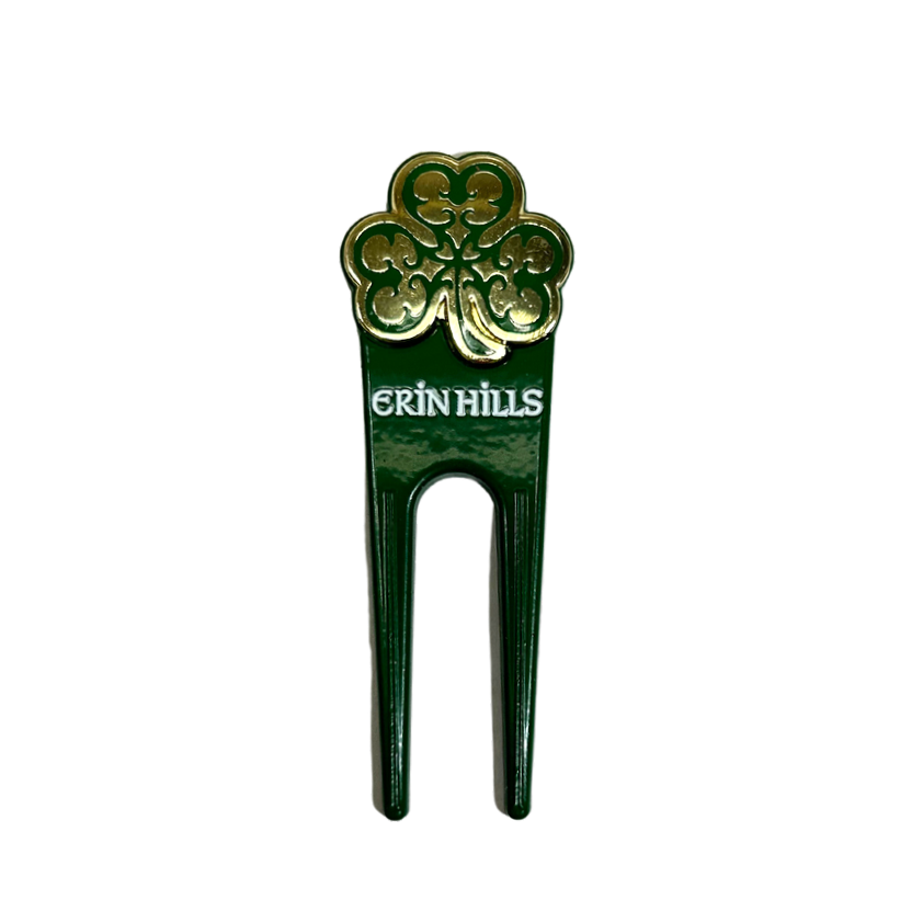 Green Divot Tool with Ball Mark
