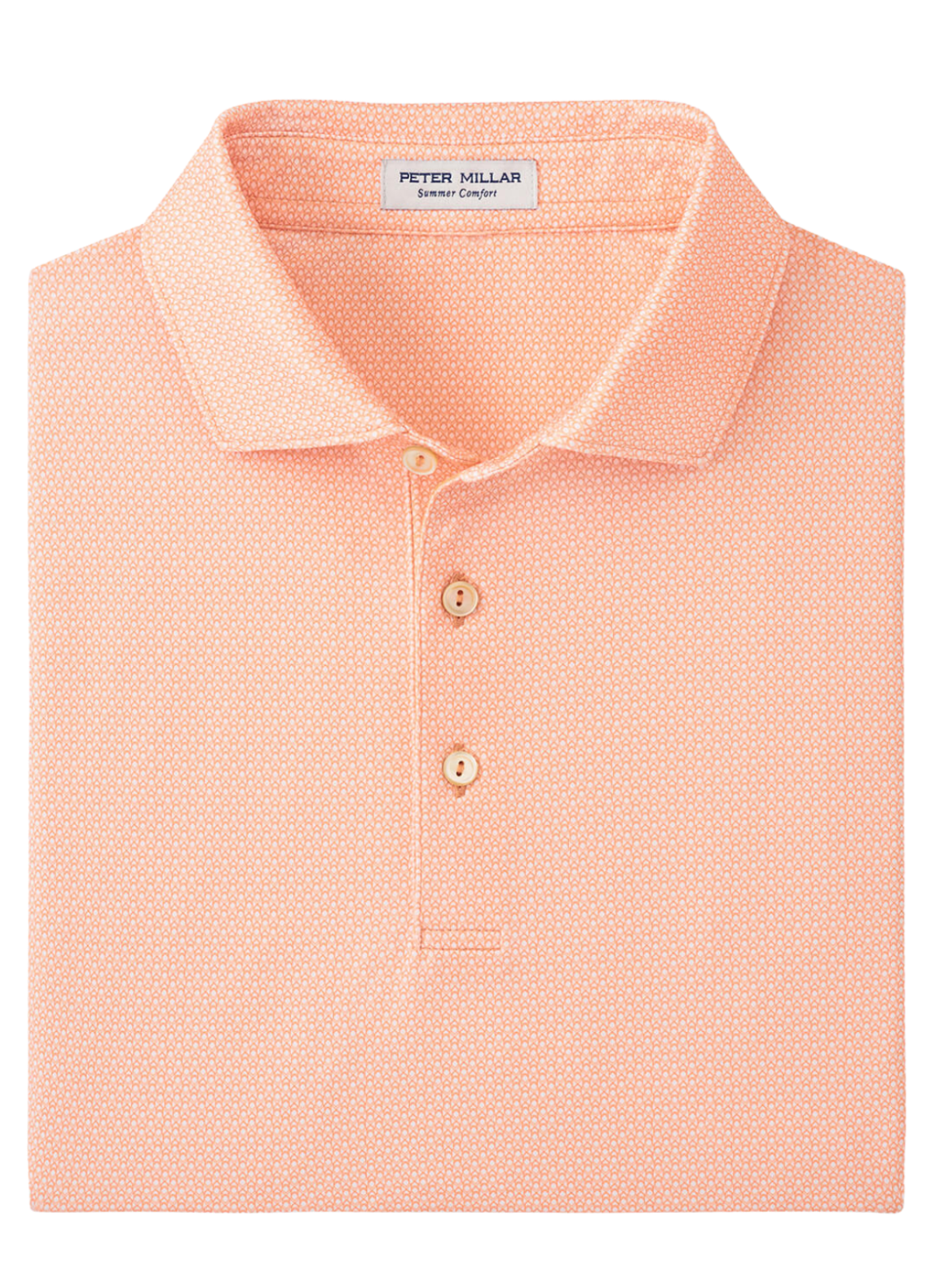 Peter Millar Papaya Santos Geo Performance Jersey Polo