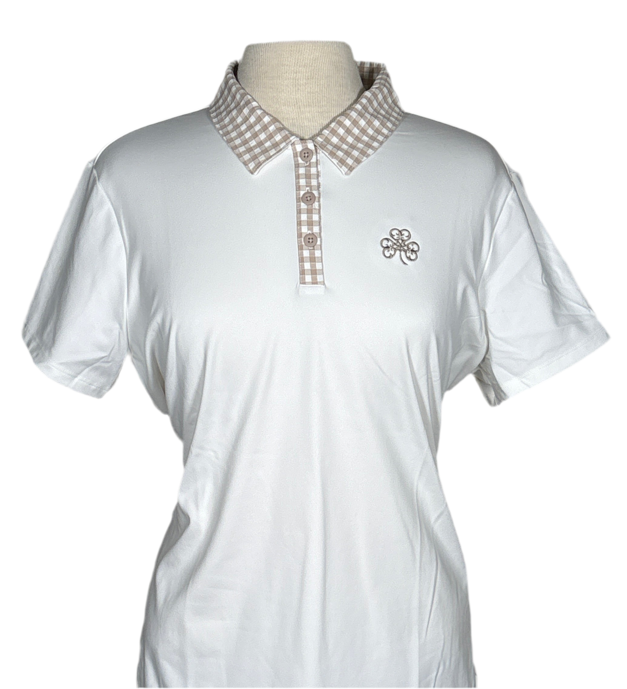 Ladies Adidas Plaid Polo
