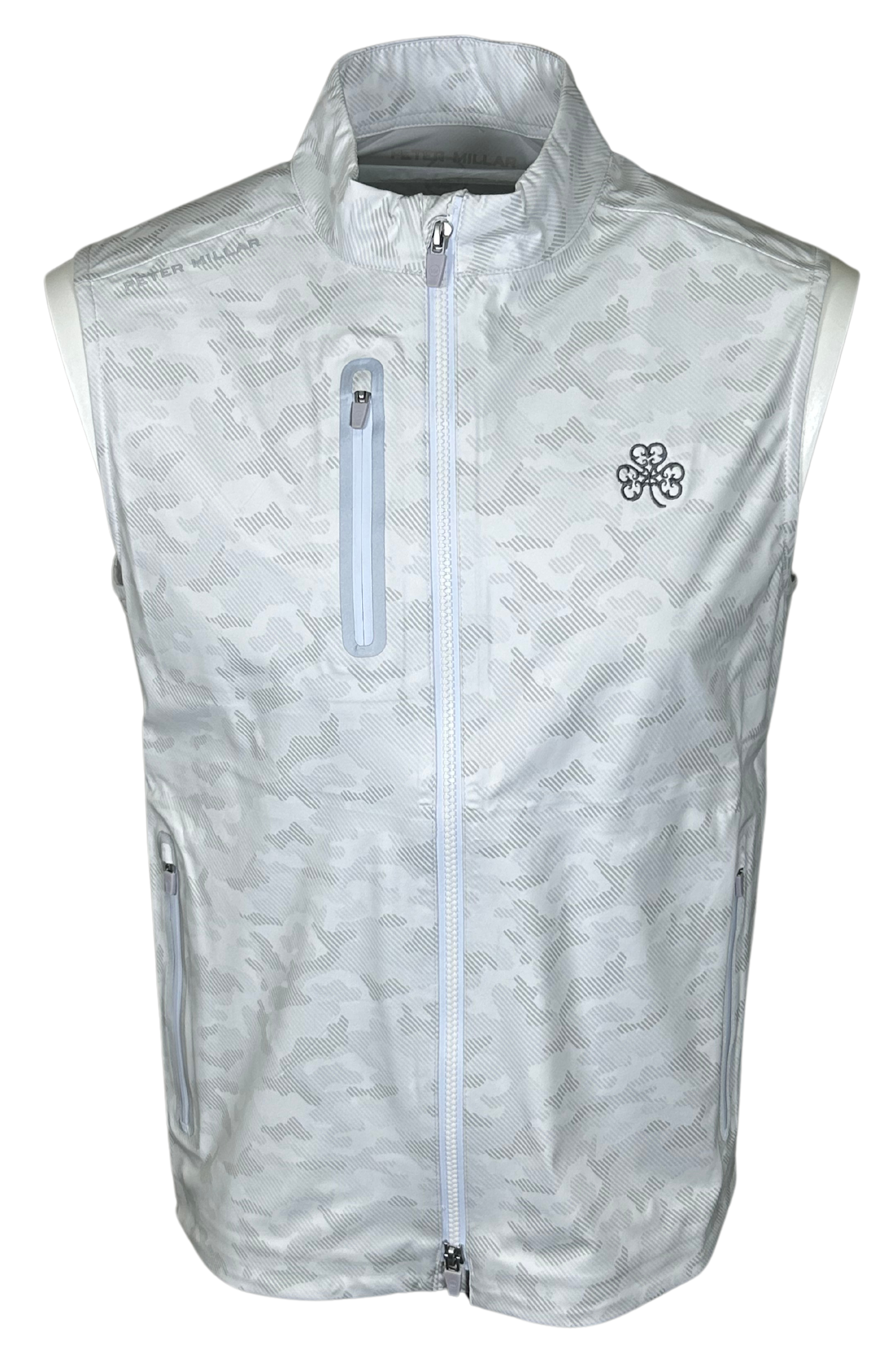 Peter Millar White Kinetic Camo Vest