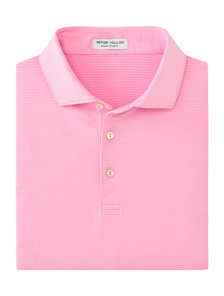 Peter Millar Pink Performance Jersey Polo