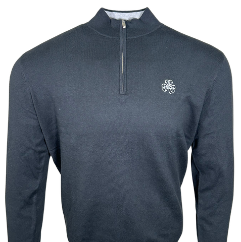 Peter Millar Whitaker Q-Zip Sweater Black