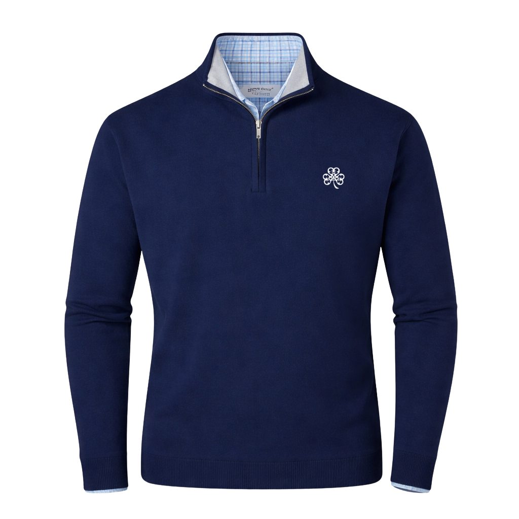 Peter Millar Coolspun Cotton Quarter-Zip Sweater