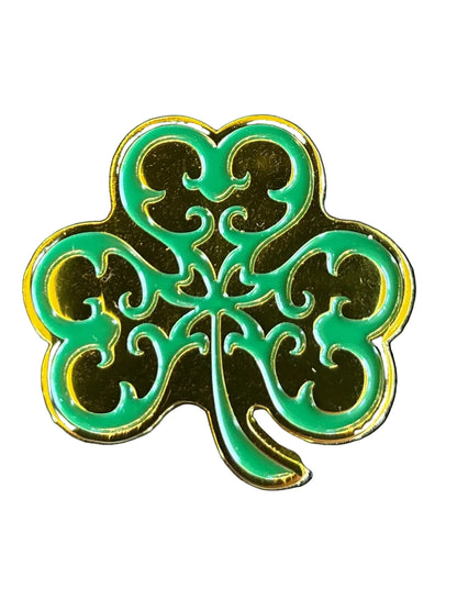 Gold Shamrock Dual Ball Marker