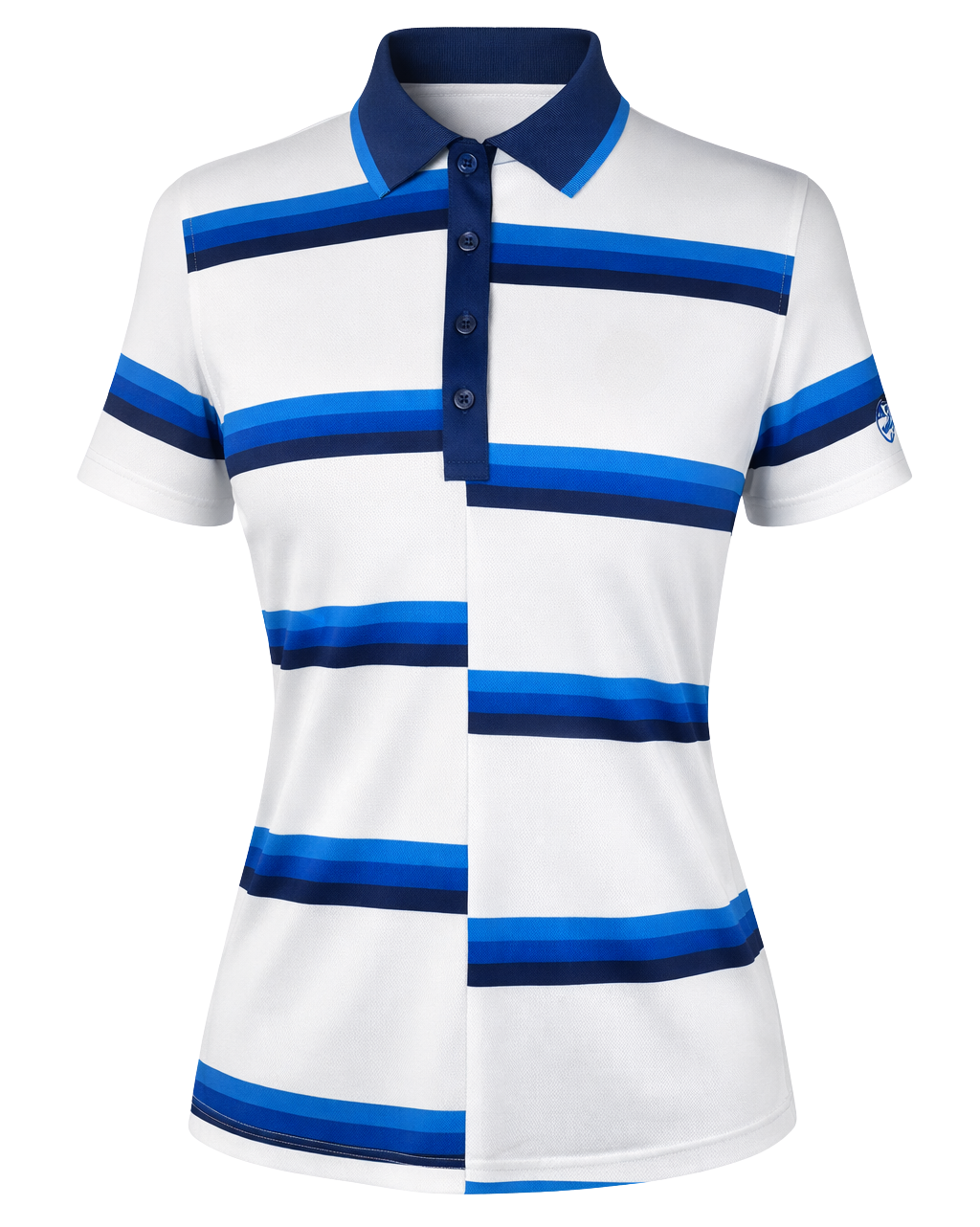Ladies G Fore Offset Stripe Polo