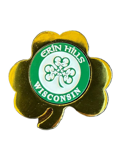 Gold Shamrock Dual Ball Marker