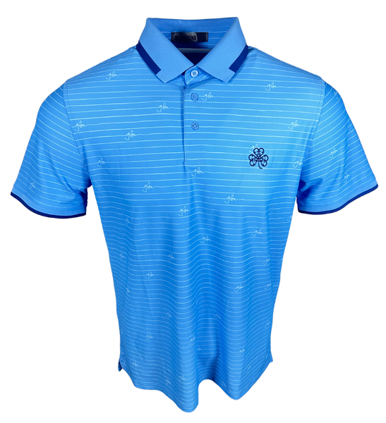 G Fore Script Stripe Polo