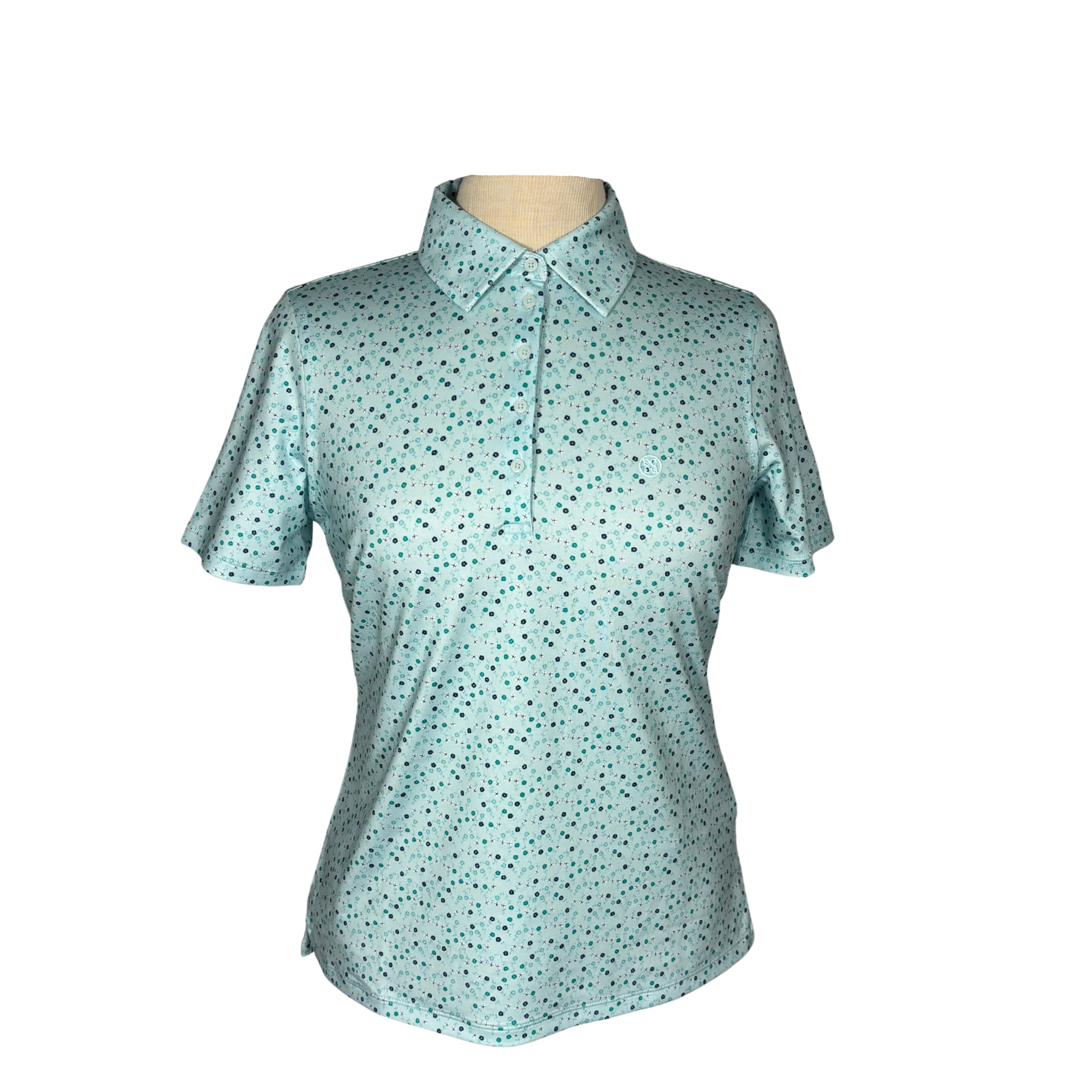 G Fore Minty Flowers Polo