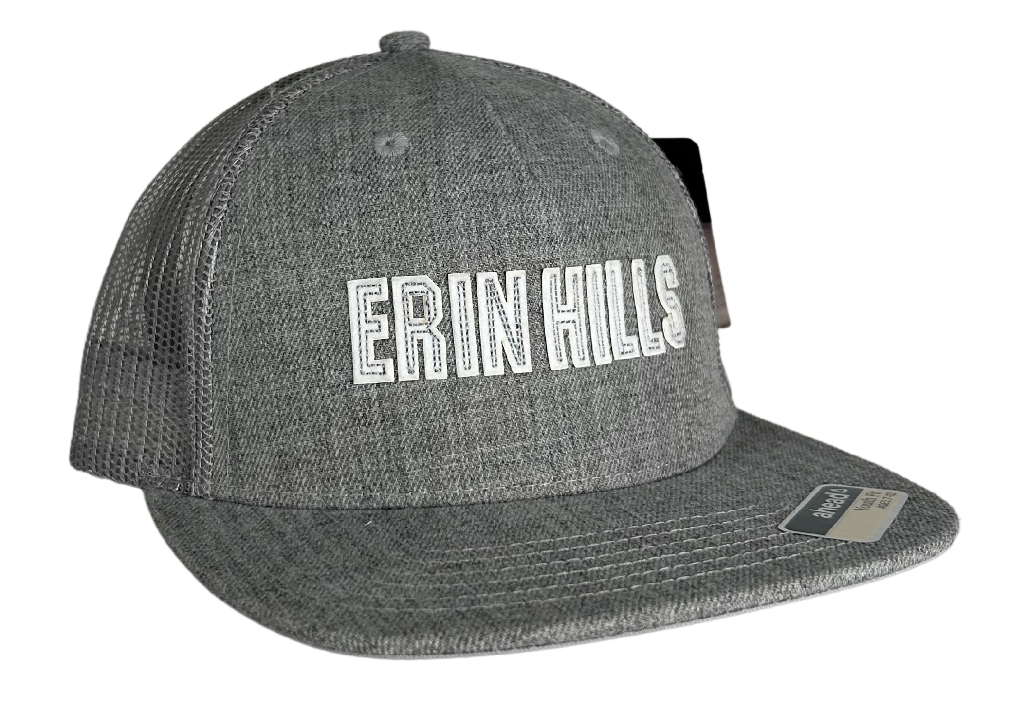 Kids Youth Flat Brim Snapback - Gray