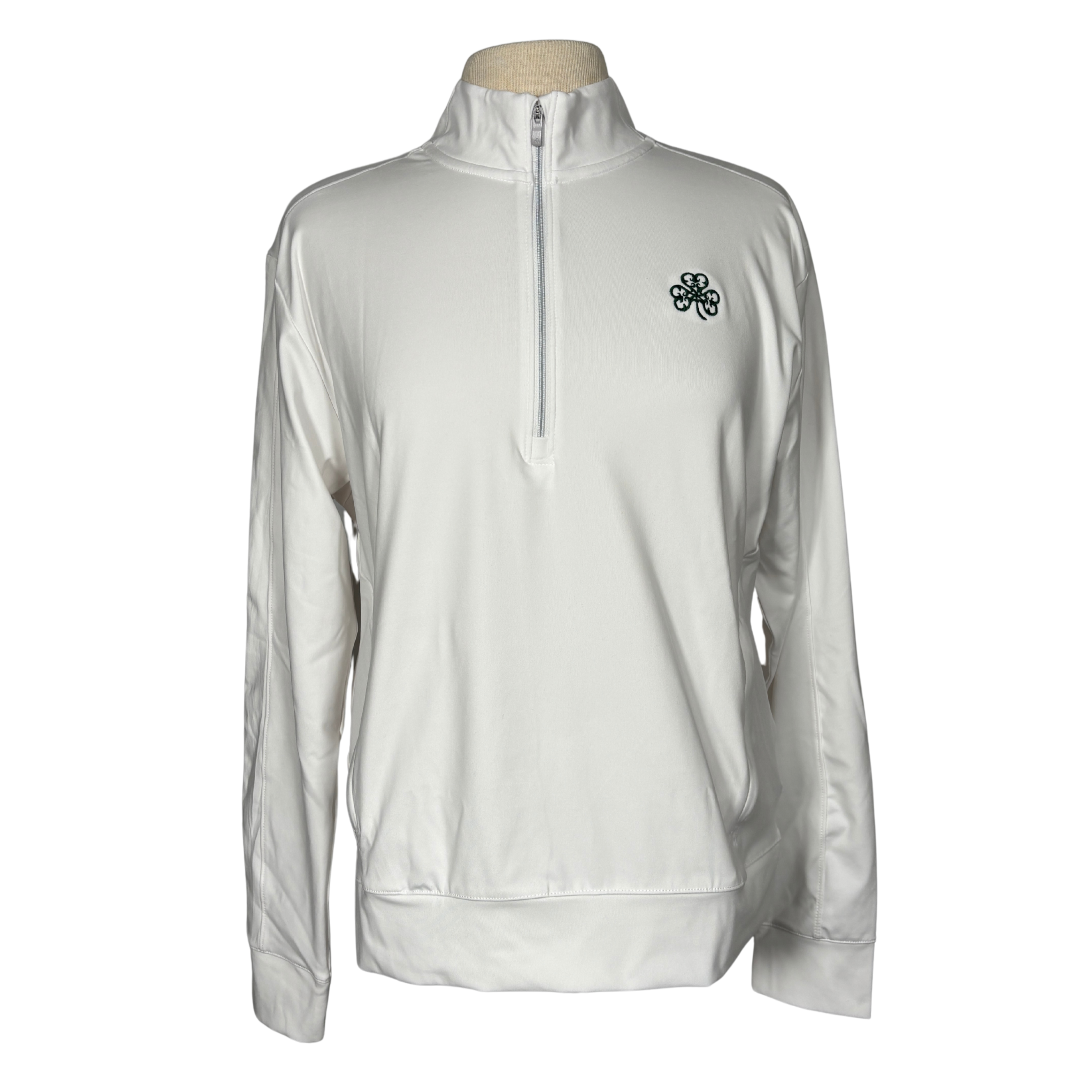 Adidas White Quarter Zip