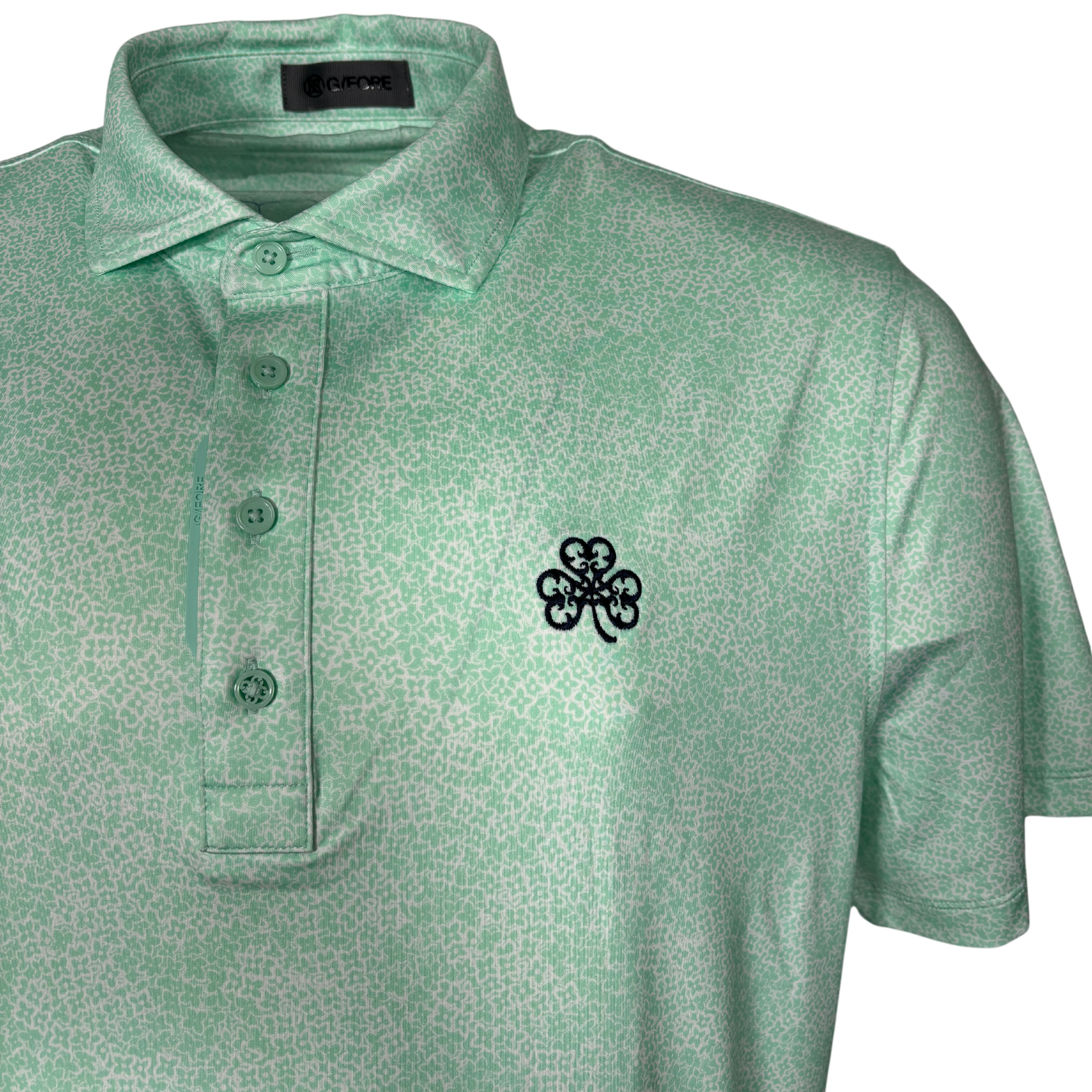 G Fore Minty Floral Polo