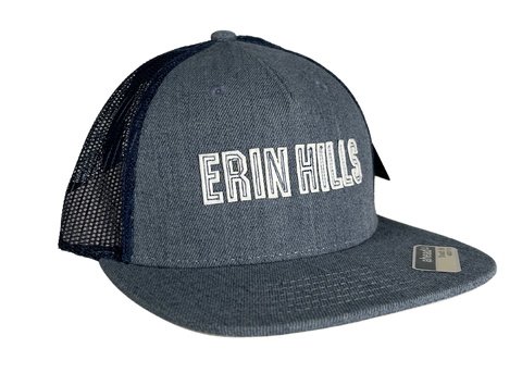 Kids Youth Flat Brim Snapback - Gray/Navy