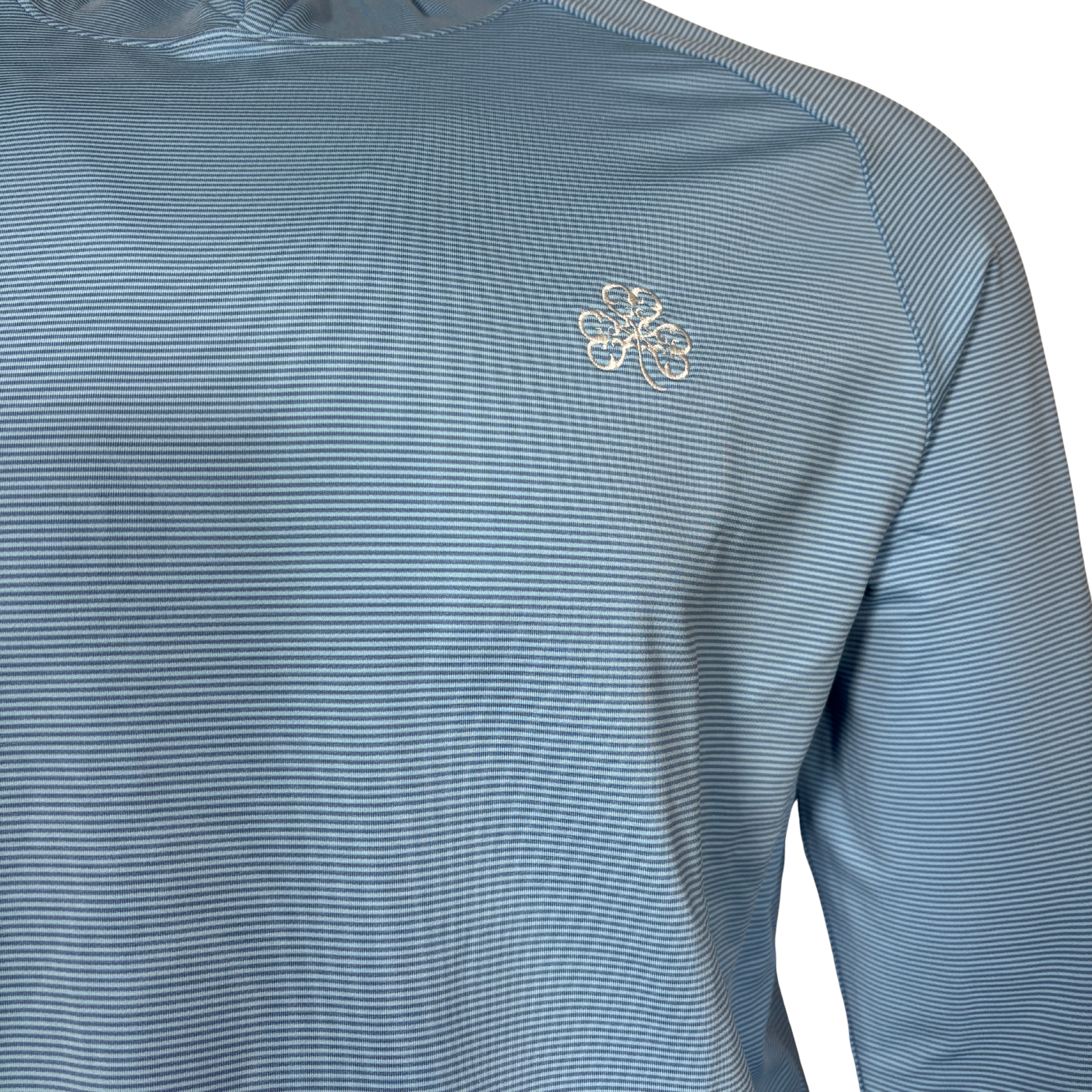 Peter Millar Blue Striped Hoodie