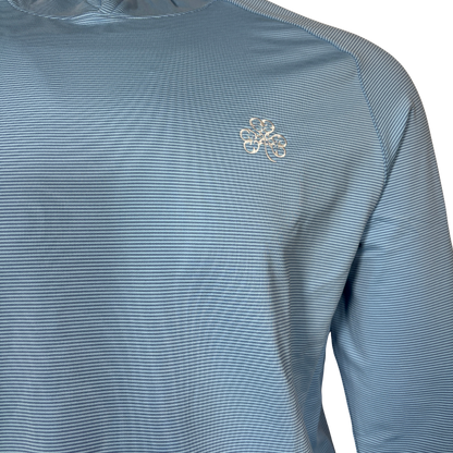 Peter Millar Blue Striped Hoodie