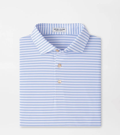 Peter Millar White Eden Performance Jersey Polo