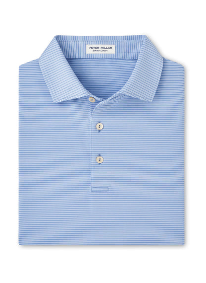 Peter Millar Blue Fade Grove Performance Jersey Polo