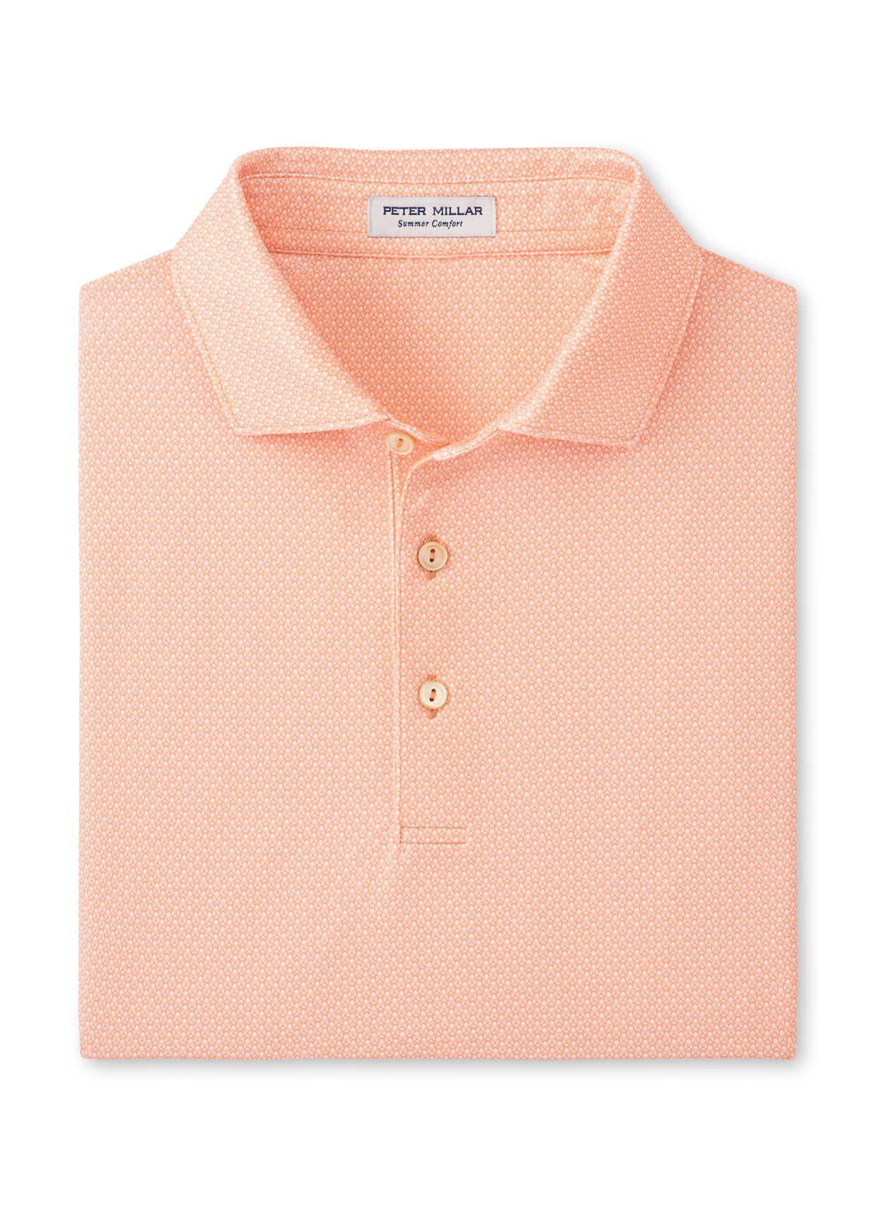 Peter Millar Papaya Santos Geo Performance Jersey Polo