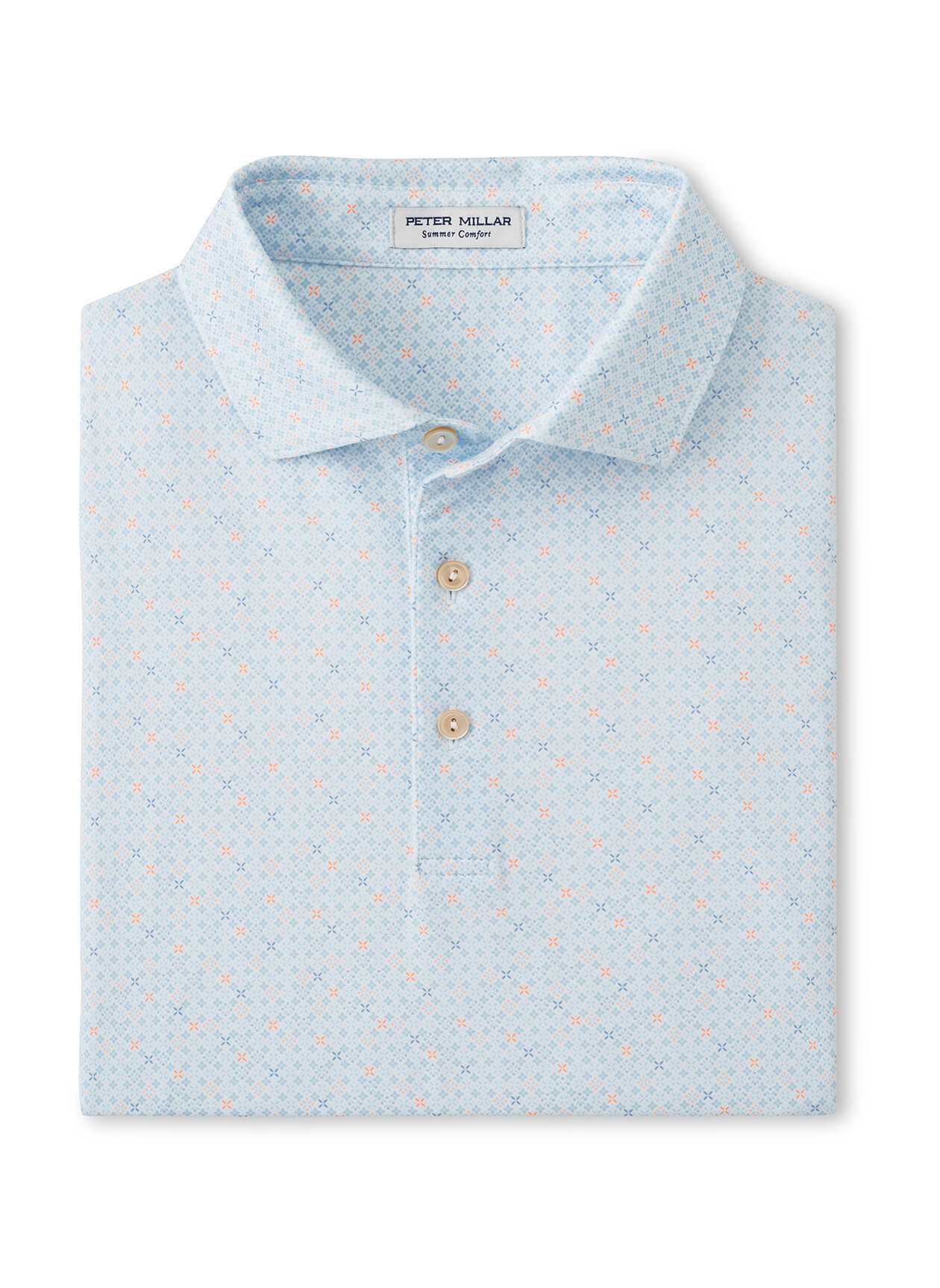 Peter Millar White Castellina Performance Jersey Polo