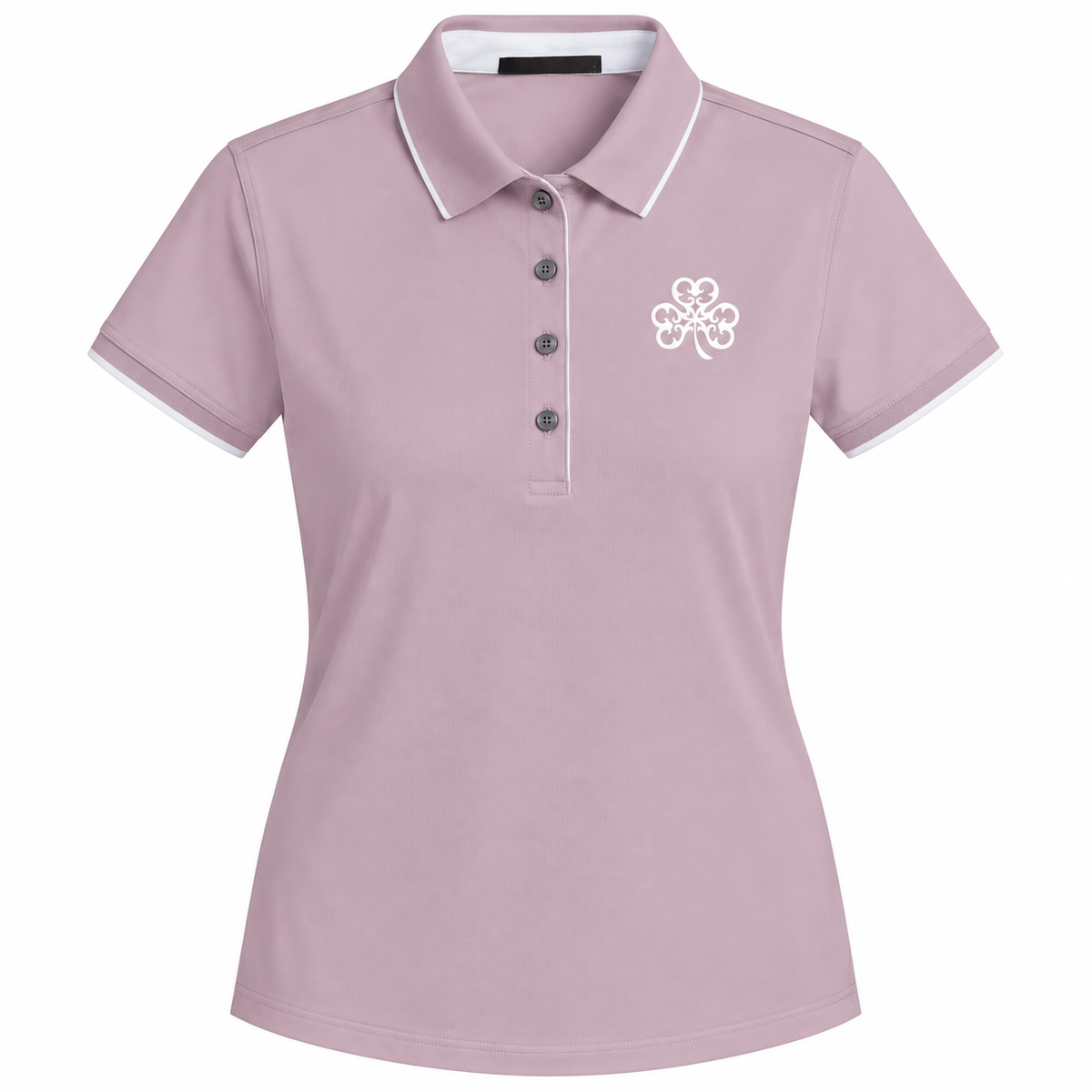 Scarlett Wolf Collar Short Sleeve Polo