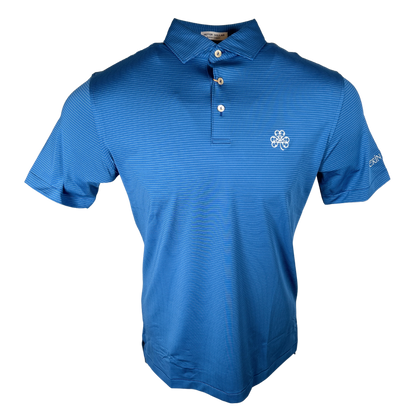 Peter Millar Sailor Blue Highlands Performance Jersey Polo