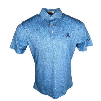 Peter Millar Blue Fade Bristol Floral Performance Jersey Polo