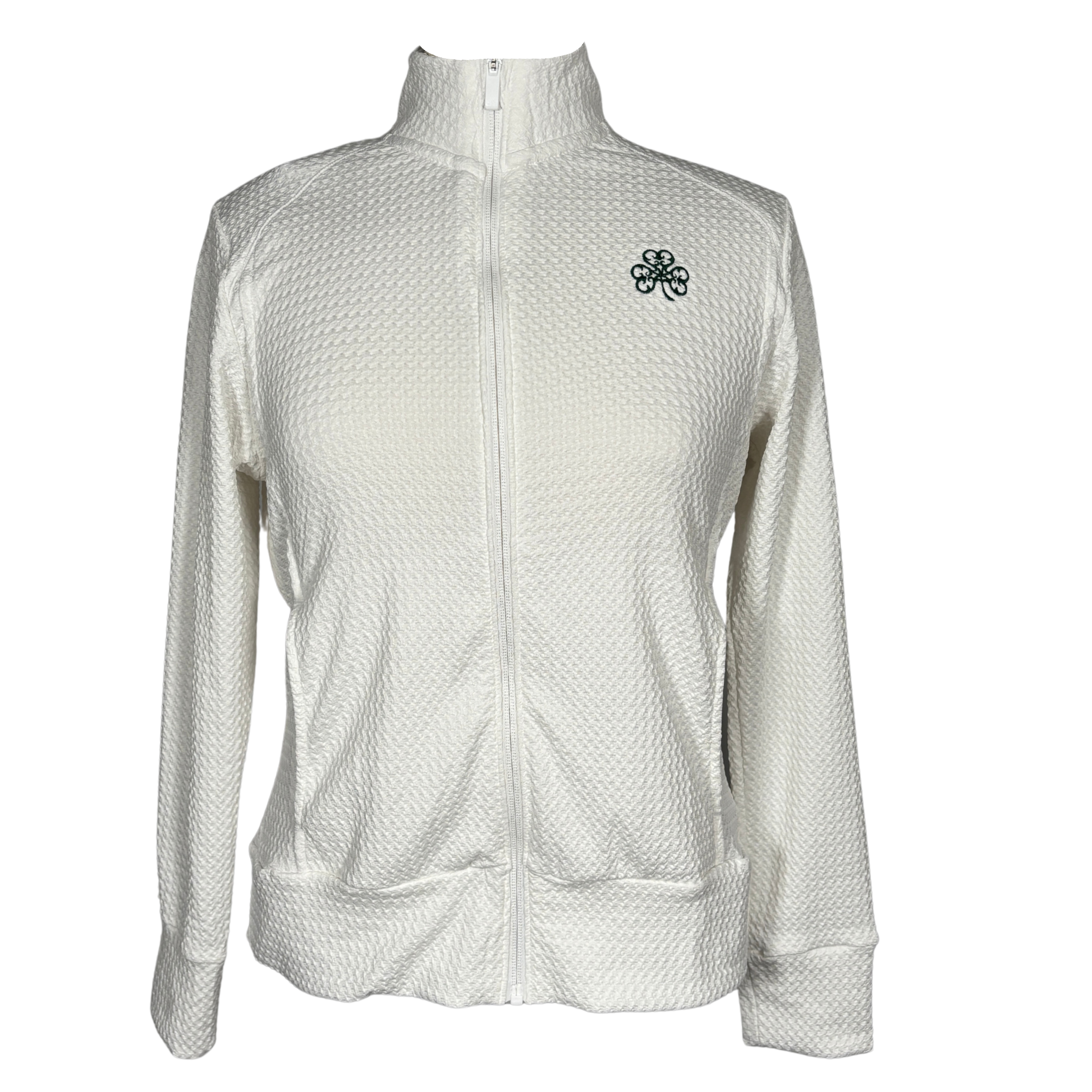 Adidas White Textured Jacket