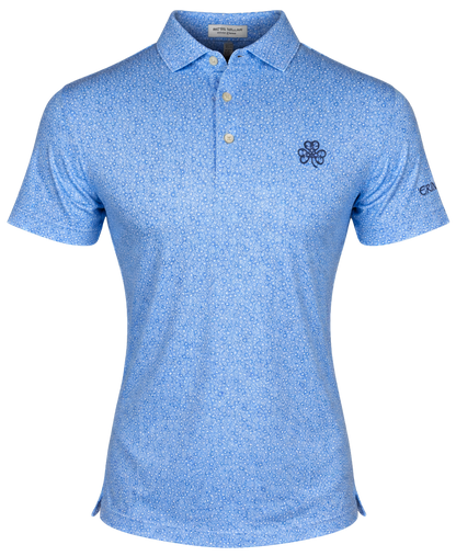 Peter Millar Blue Fade Bristol Floral Performance Jersey Polo