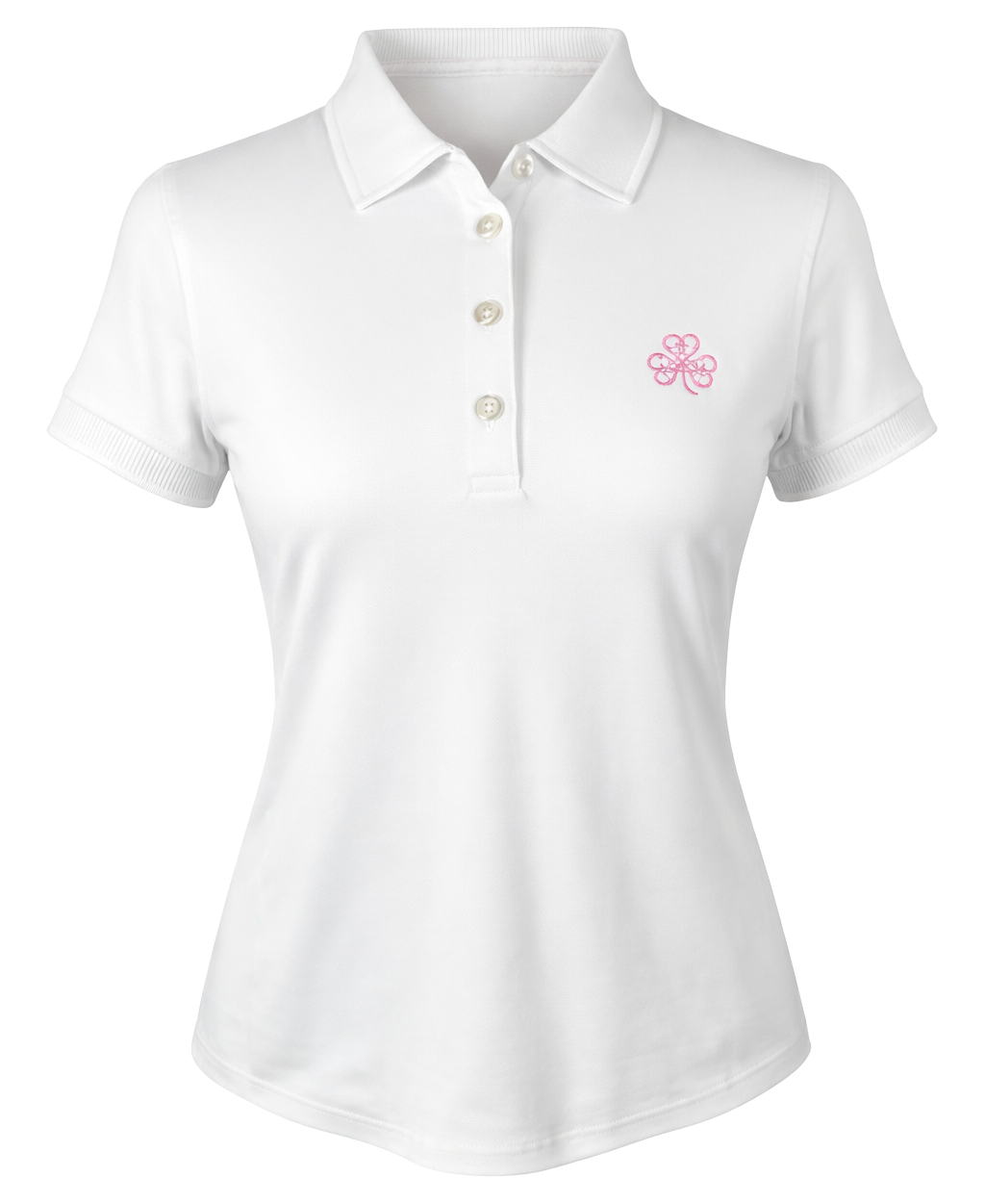 Ladies Peter Millar White Polo
