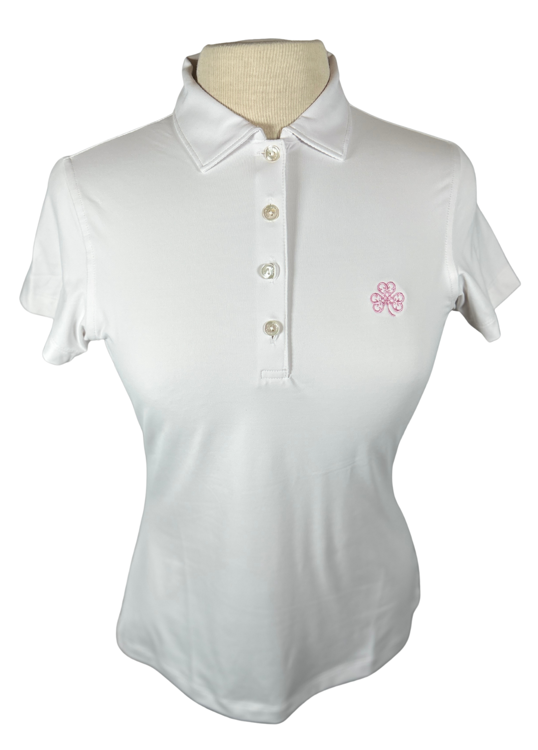 Ladies Peter Millar White Polo