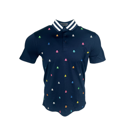 G Fore Embroidered Jersey Tech Polo