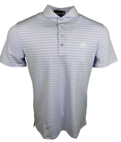 G Fore Lavender Stripe Polo