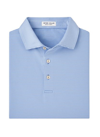 Peter Millar Blue Fade Grove Performance Jersey Polo