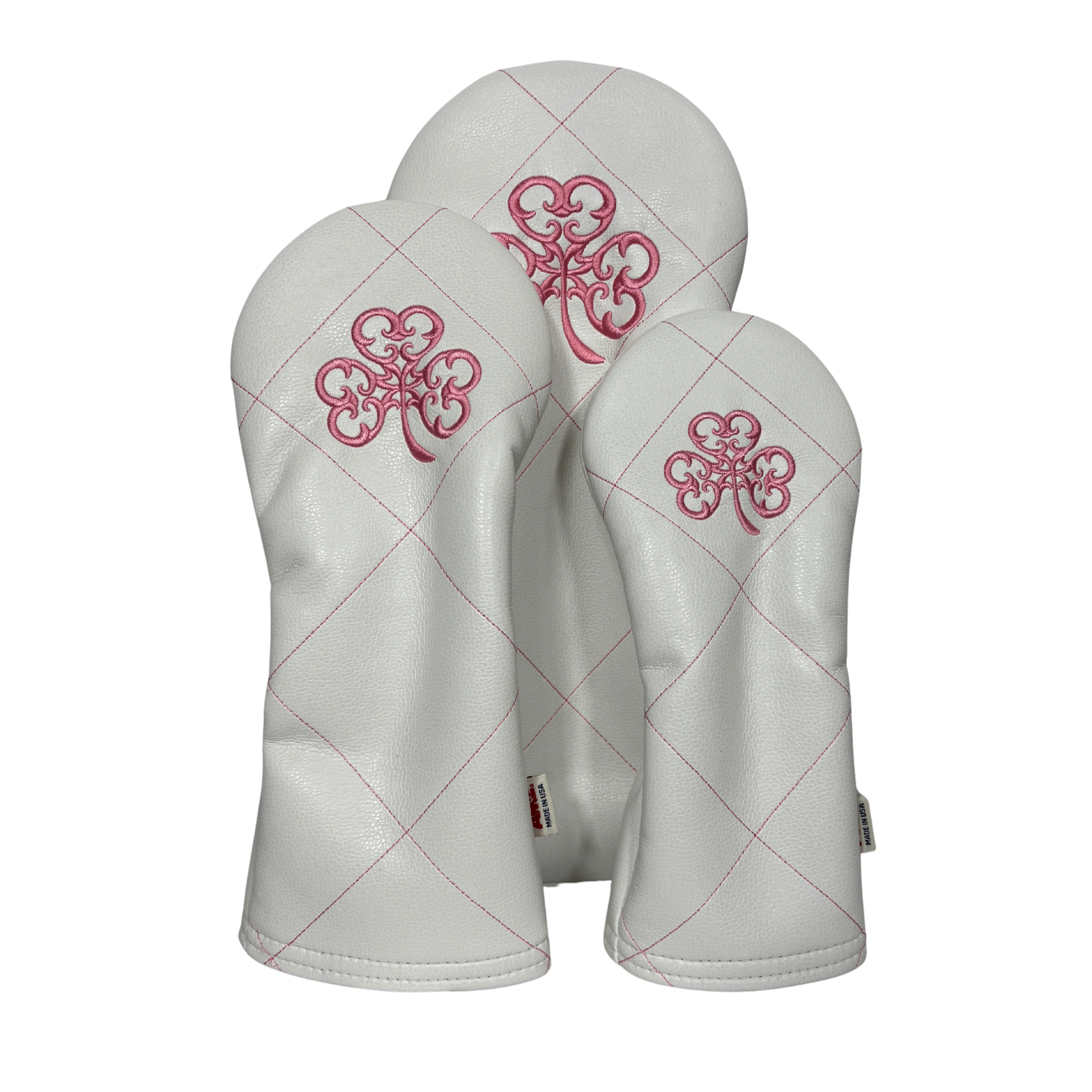 AM&E Diamond Stitch Pink Headcovers