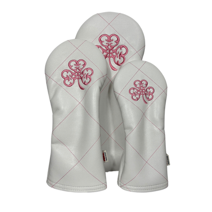 AM&E Diamond Stitch Pink Headcovers