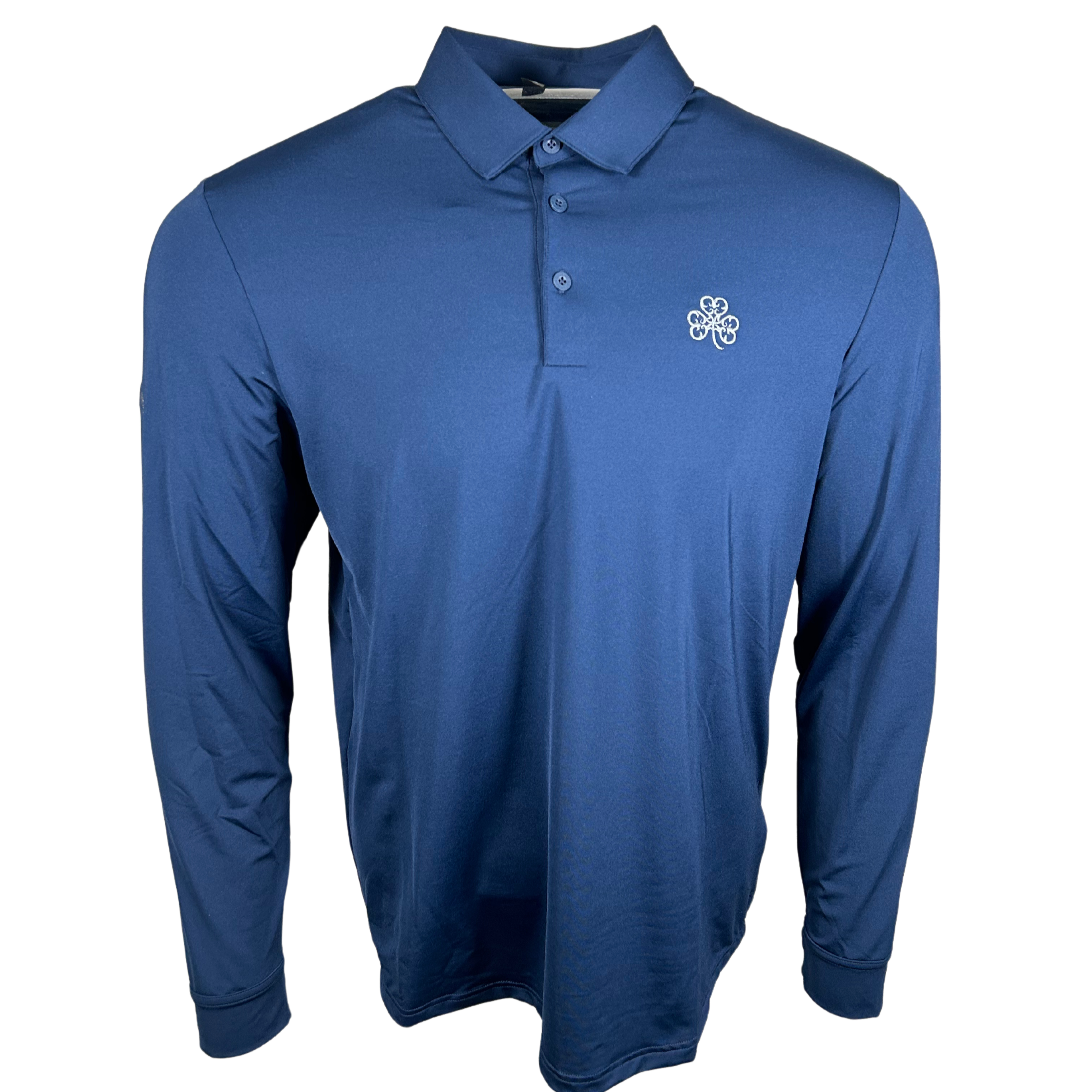 Adidas Navy Long Sleeve Polo