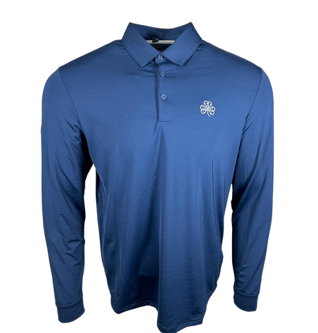 Adidas Navy Long Sleeve Polo