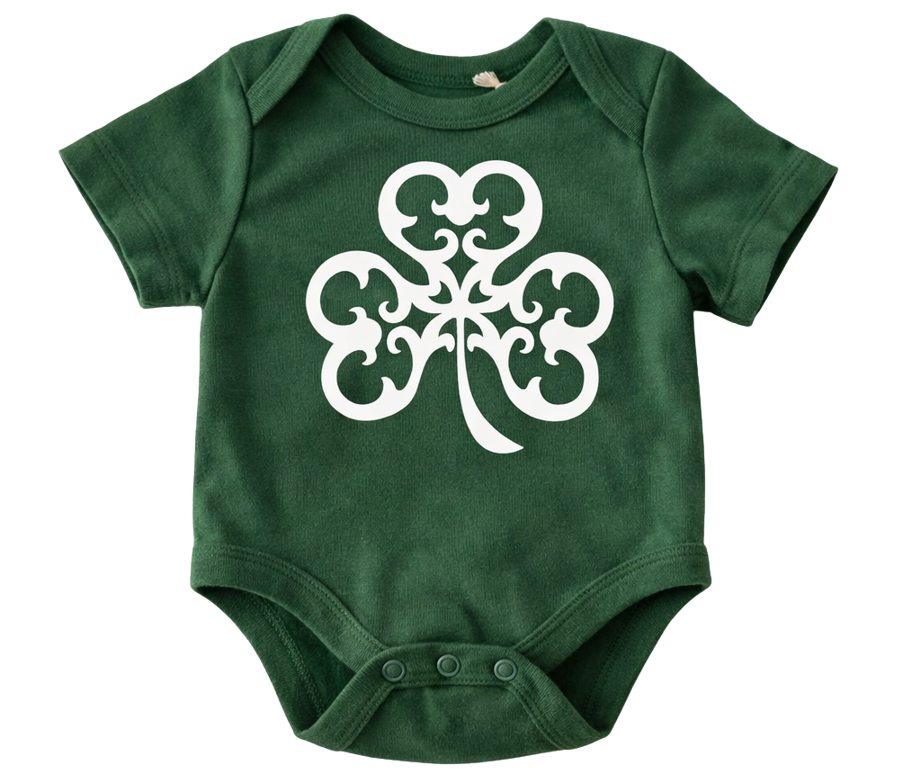 Youth Garb Shamrock Baby Onesie