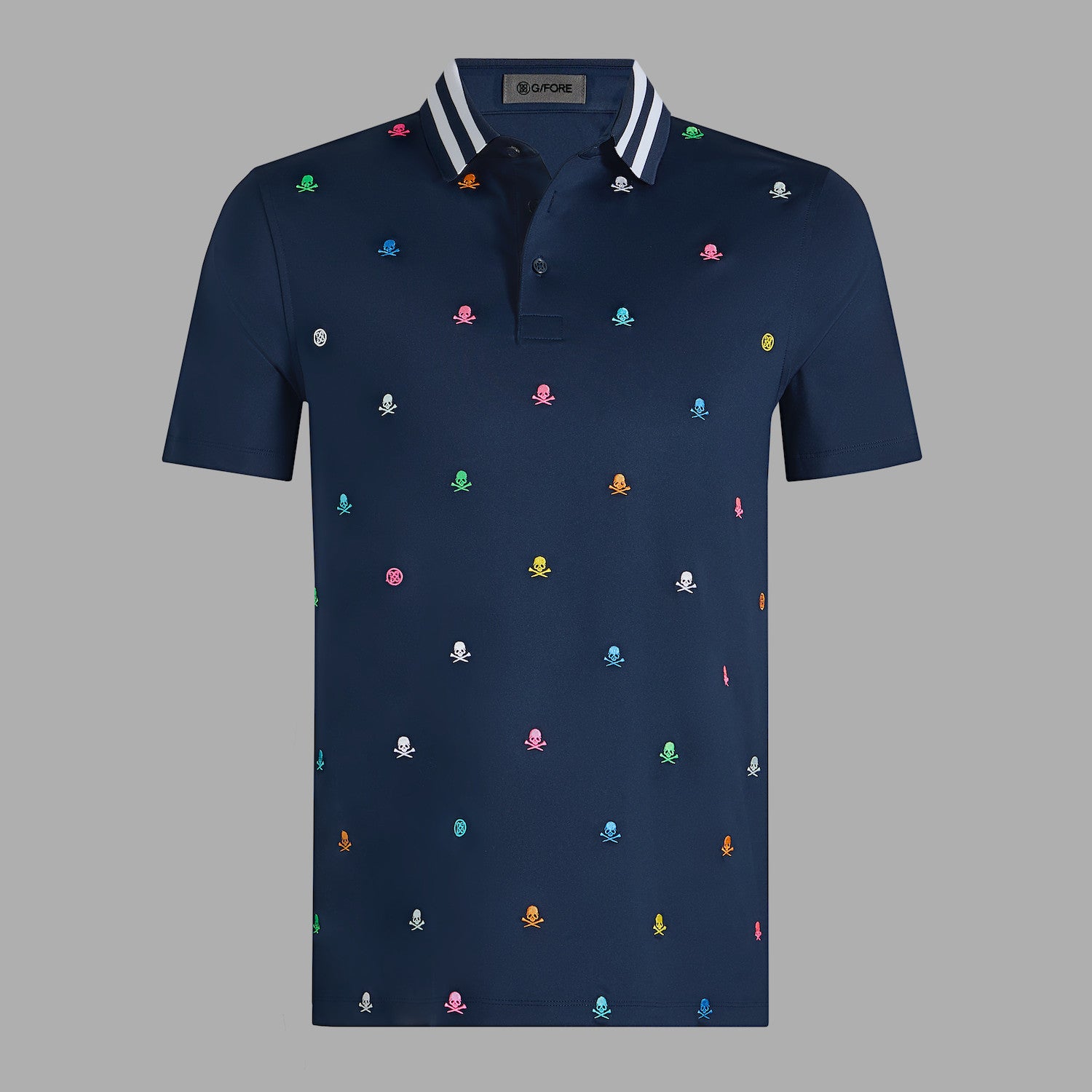 G Fore Embroidered Jersey Tech Polo