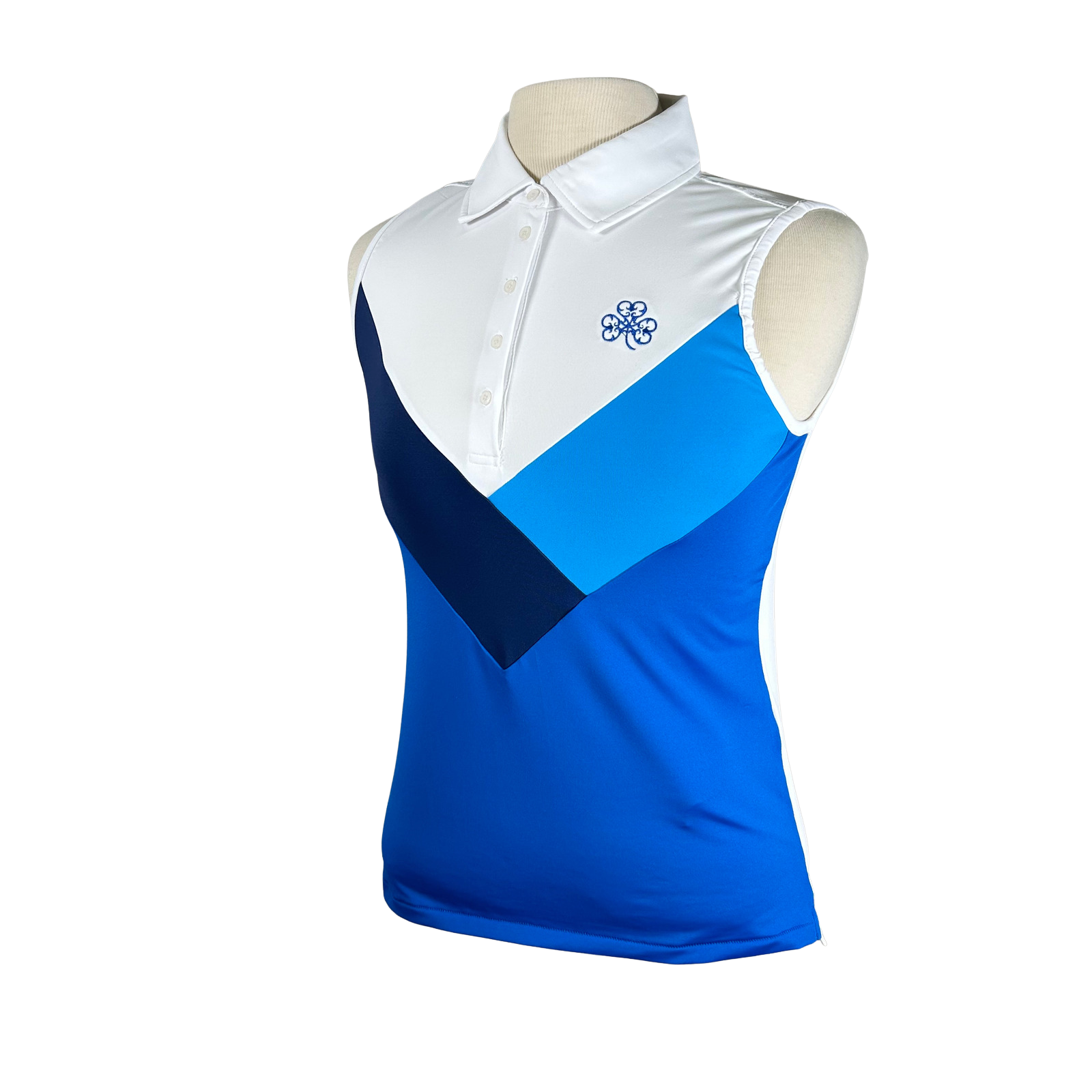 G Fore Ladies Multi-V Sleeveless Polo River