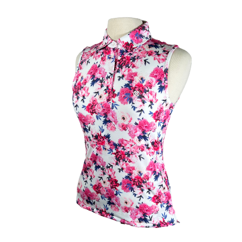 G Fore Ladies Sleeveless Polo Floral